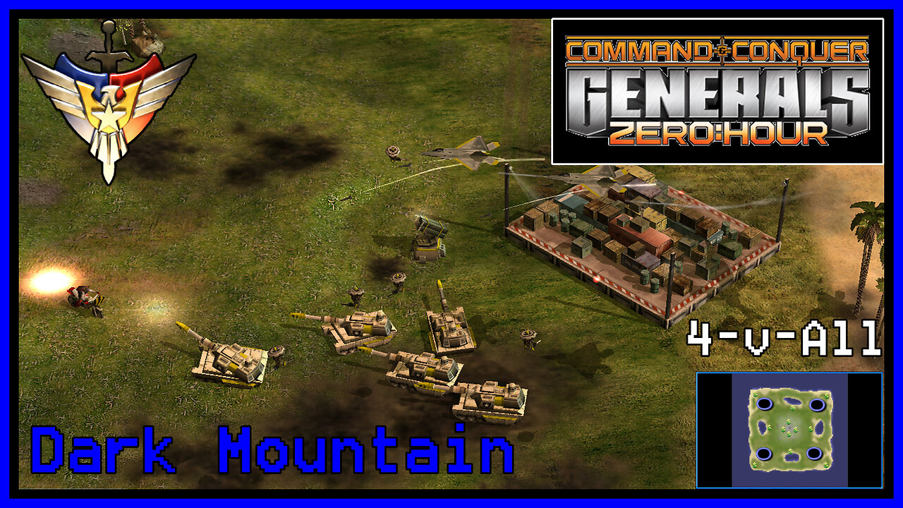 C&C Generals Zero Hour | USA | 4-for-All | Dark Mountain