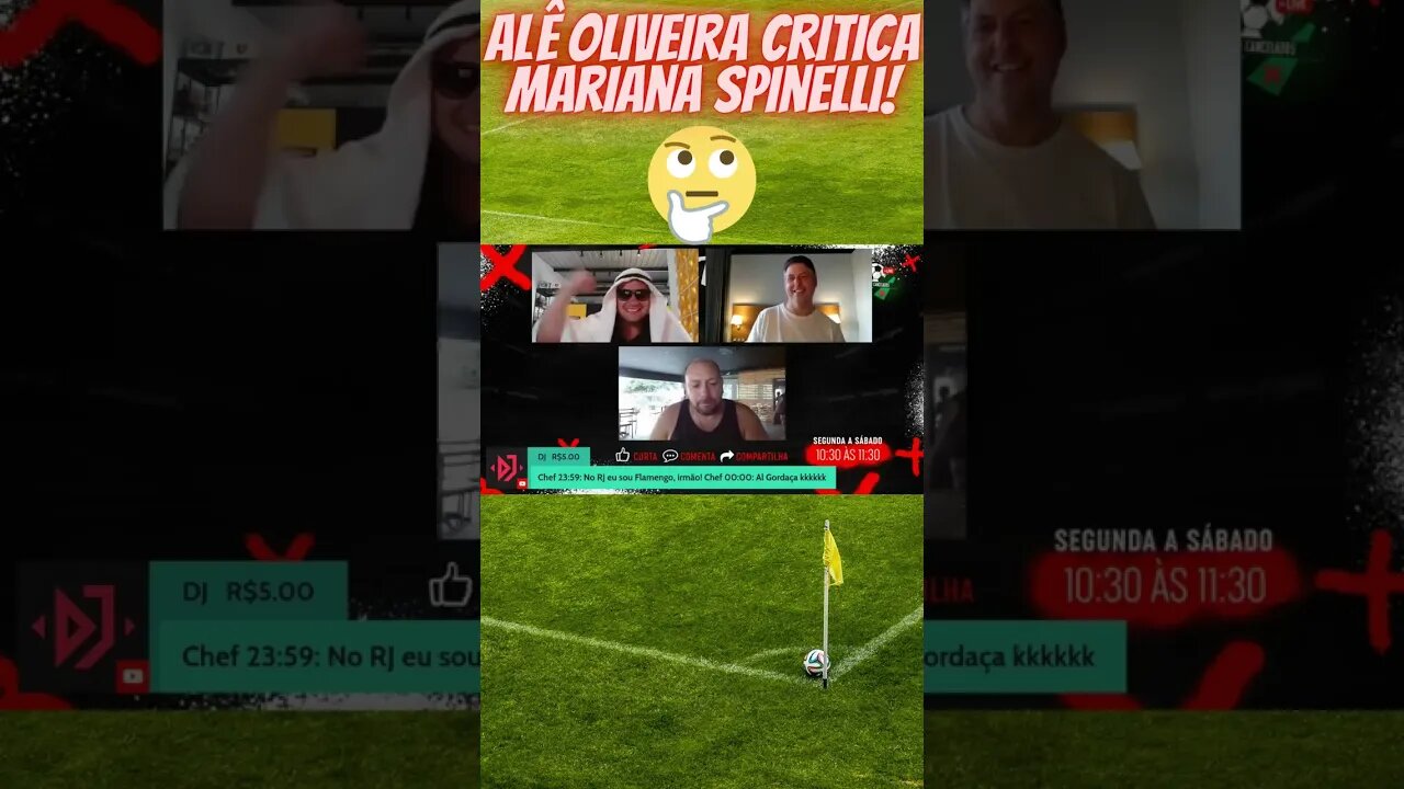 Alê Oliveira comenta fala feminista sobre futebol #shortsvideo #shortsviral #futebol #subscribe