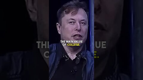 College is NOT for Learning #elonmusk #reels #shorts