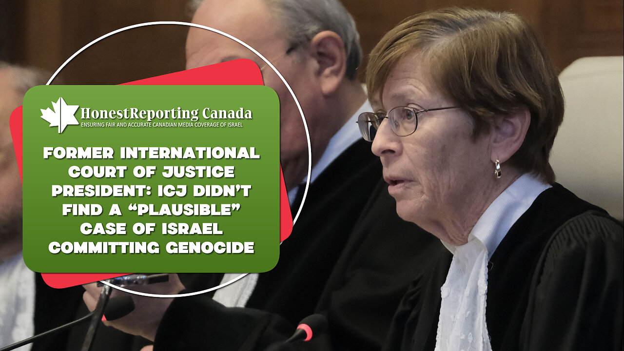 Int'l Court of Justice President: ICJ Didn’t Find A “Plausible” Case Of Israel Committing Genocide