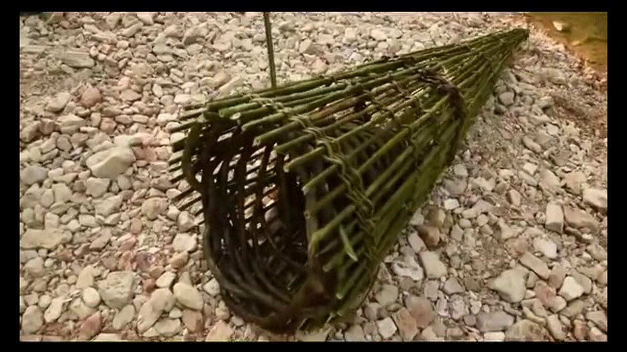 PRIMITIVE SURVIVAL, Twined Fish Trap - Catch, Provide, Fish Long Term