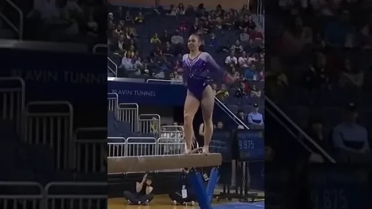 Natalie Wojcik Perfect 10 on Balance Beam - Minnesota at Michigan 2/10/23 #shorts