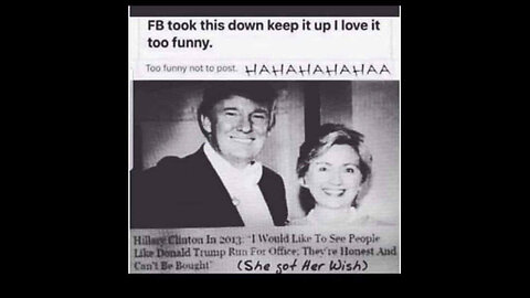 Pres Trump has democrat cult Hillary Clinton's support! She has ALWAYS been MAGA You've been fooled!