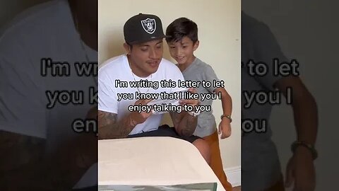 6 year old gets his first love letter from school