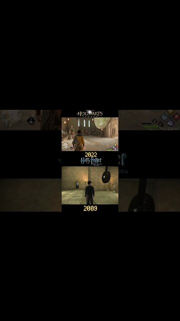 Comparando o último jogo do #harrypotter com o #hogwartslegacy