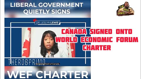 Canada Signs Onto World Economic Forum Charter