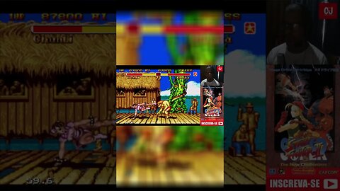 Chunli encara Blank na selva Amazônica brasileira em Super Street Fighter II para o Megão #shorts