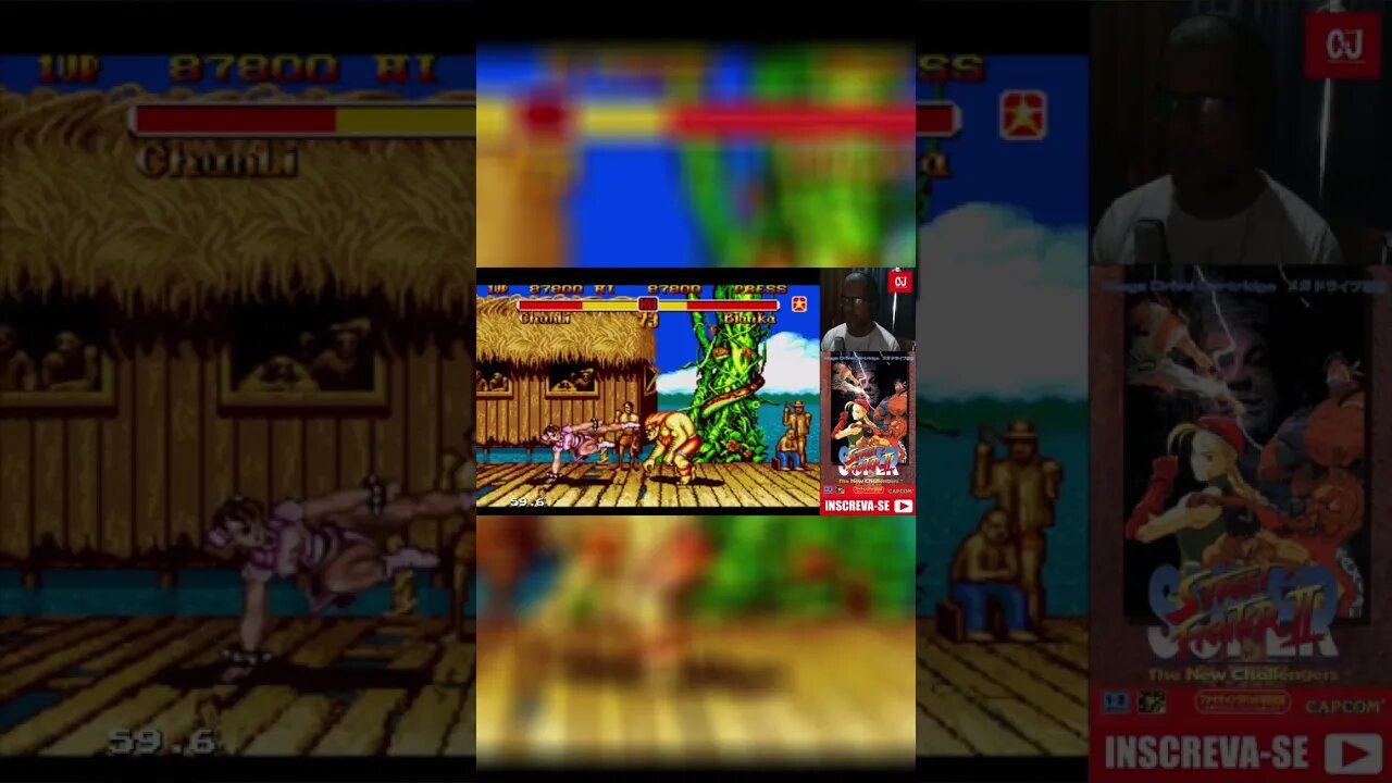 Chunli encara Blank na selva Amazônica brasileira em Super Street Fighter II para o Megão #shorts