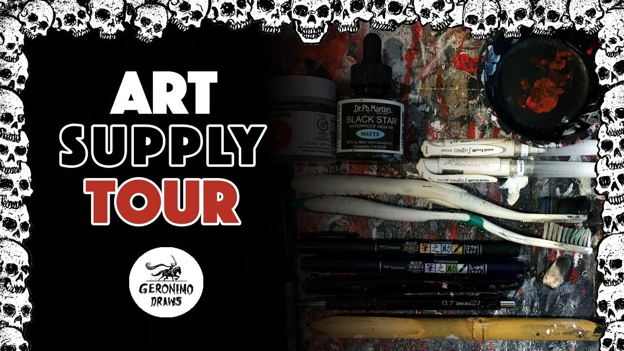 ART SUPPLY TOUR - What I Use To Make My COMICS and SKETCH CARDS