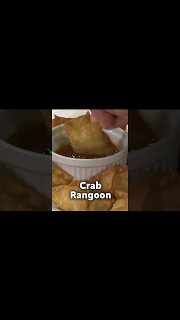 Crab Rangoon Recipe #crabrangoon #takeout #chinesefood