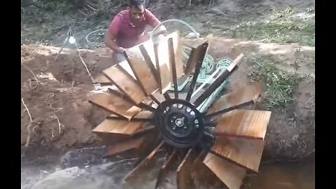 Small Hydro Energy River Instalation