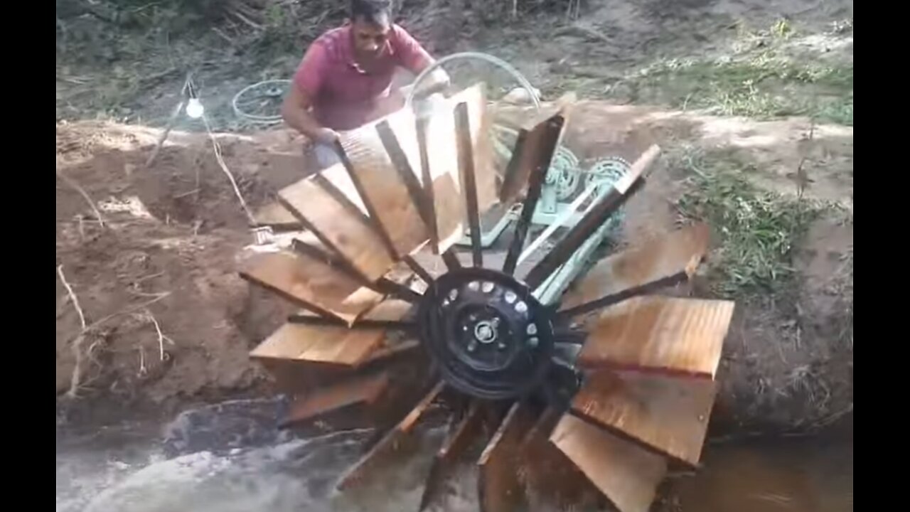 Small Hydro Energy River Instalation