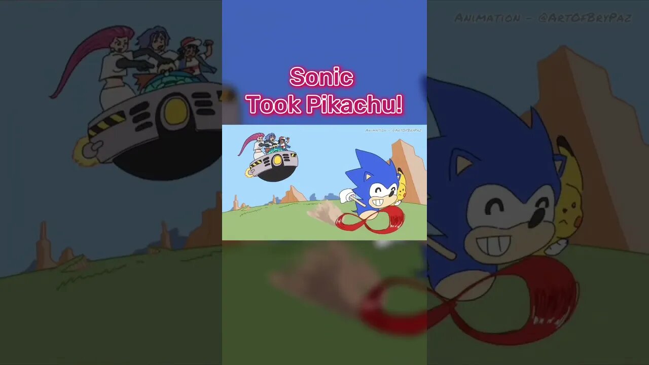 SONIC TOOK PIKACHU