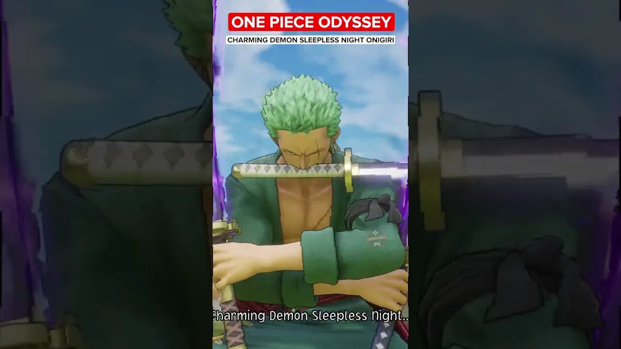 CHARMING DEMON SLEEPLESS NIGHT ONIGIRI - ONE PIECE ODYSSEY | Roronoa Zoro [4K 60FPS] #shorts