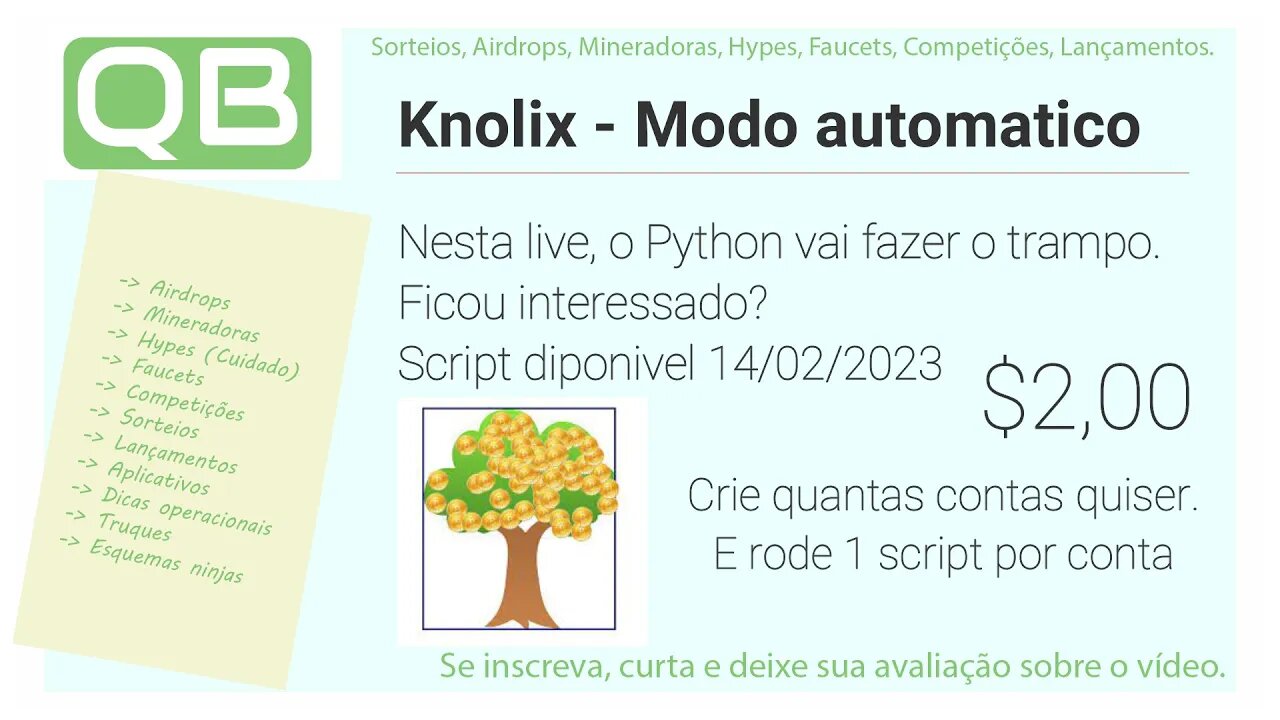 Faucet Knolix - Modo automático com Python