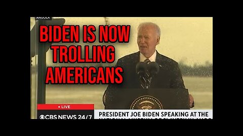 Biden Lets Americans Know He Truly Hates Them