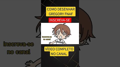 COMO DESENHAR GREGORY FNAF FÁCIL #desenho #shorts #desenhofacil #fnaf