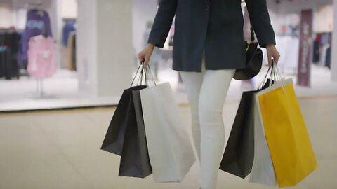 tracking close up shot of legs of slim young woman in white jeans and blazer walkin SBV 337882074 HD