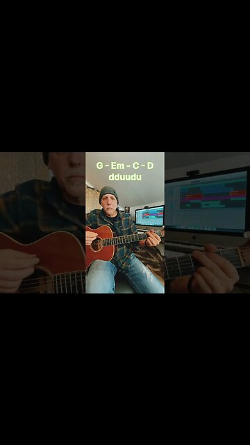 Easy 4 Chord Beginner Song for Guitar Pearl Jam Last Kiss #shorts