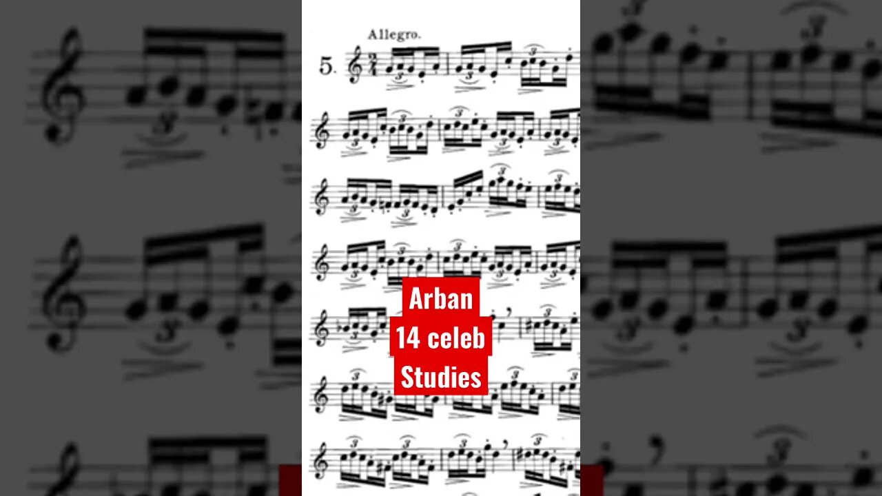 ARBAN 14 Characteristics Studies [05 - Allegro] - (Full with Piano accompaniment) #arban #trumpet