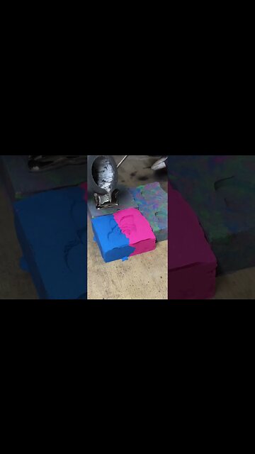 😯Amazing Metal Casting #asmrkineticsand #kineticsandplayingshorts