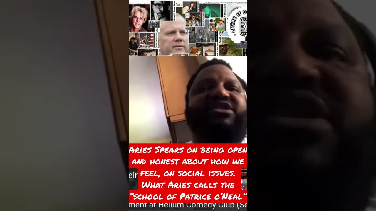 Aries Spears on being open & honest on social issues. Aries calls it “school of Patrice” O’Neal