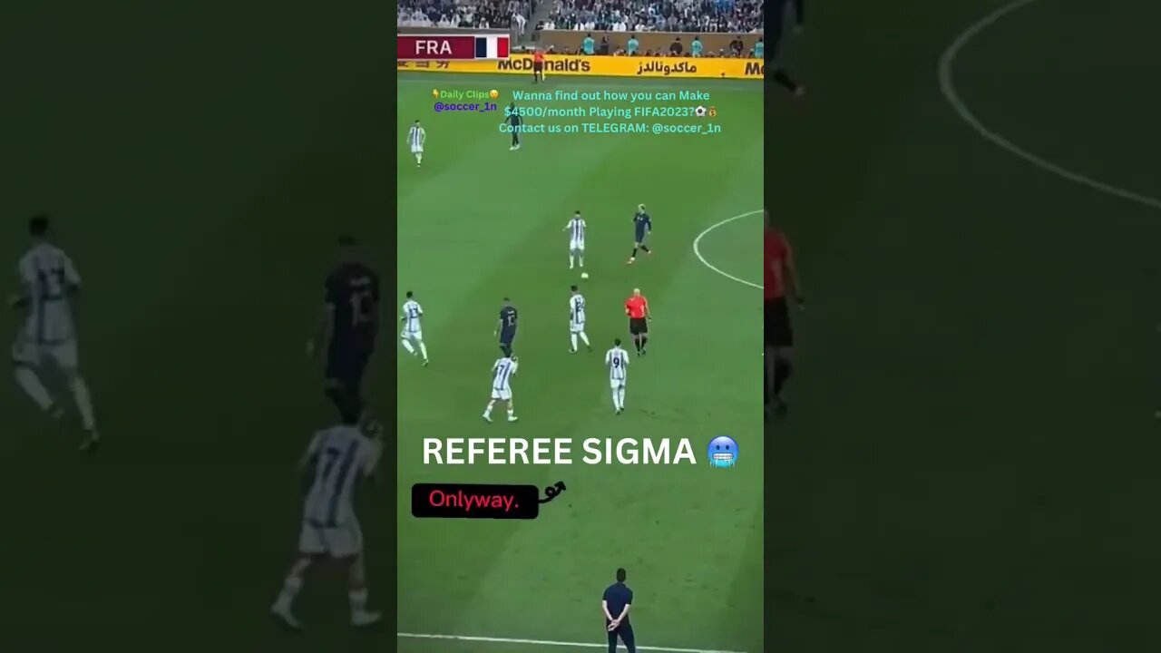 REFEREE SIGMA 🥶 #soccer #football #fifa #fifa2023 #fifa23 #futmillionaire #fifatrading #referee #yt