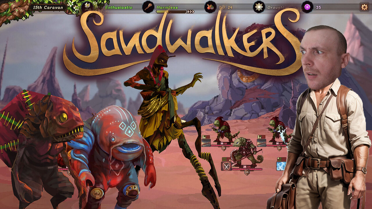 Join The Caravan Of Hope And Let's Play Roguelike Turn-Based Strategy/Exploration Game Sandwalkers