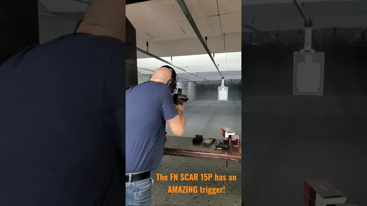 The FN 15P has an AMAZING trigger!!! #fn #scar #15p #556 #gunrange #shooting #gun