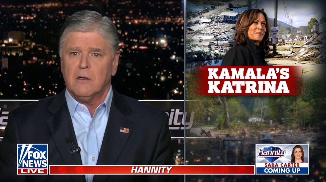 Hannity: Biden, Harris Are Giving Hurricane Victims The Middle Finger