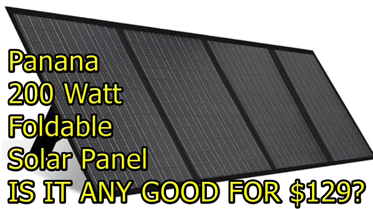 Panana 200W Portable Foldable Solar Panel 200 Watt UNBOXING and REVIEW TEST #wisebuyreviews