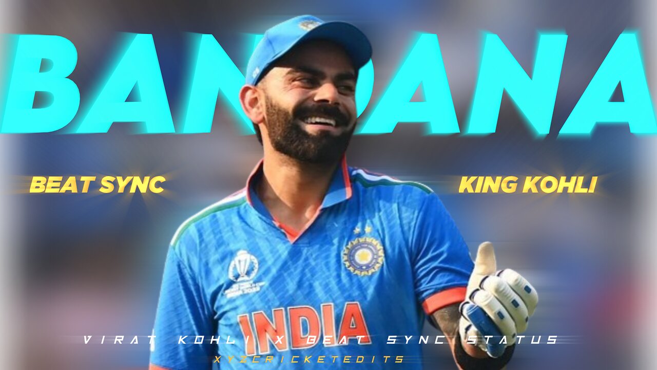 Bandana X Virat Kohli Beat Sync || XYZCRICKETEDITS || Beat Sync Status Video Virat Kohli