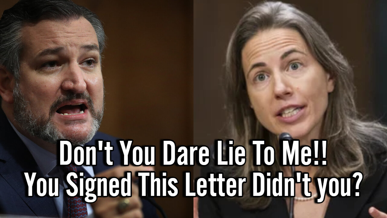 Ted Cruz RUTHLESSLY GRILLS Lying Biden Nominee Over Controversial Letter