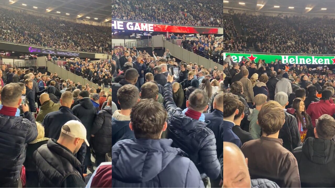 Arsenal and West Ham Fans Brawl in the Stands After Ticket Chaos