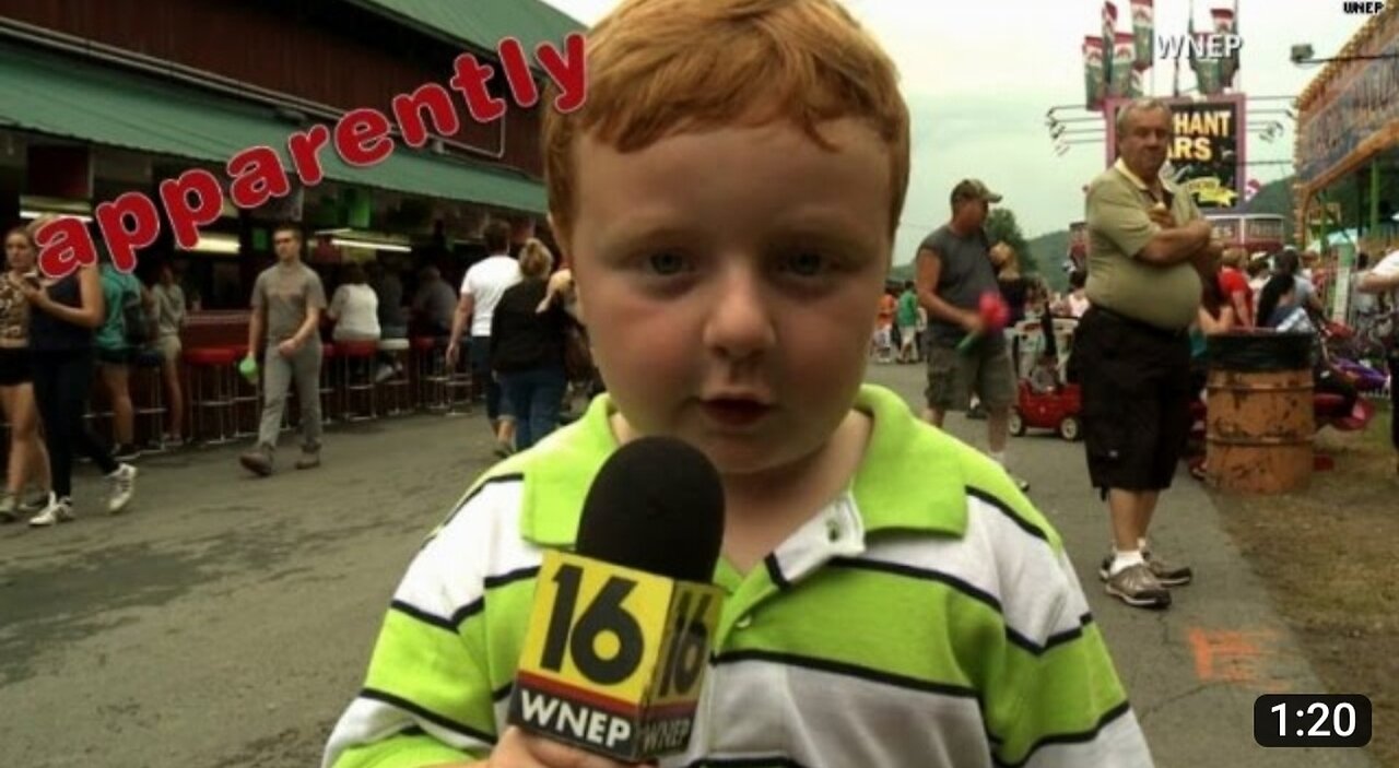 "Apparently" This Kid Steals the Show During Interview