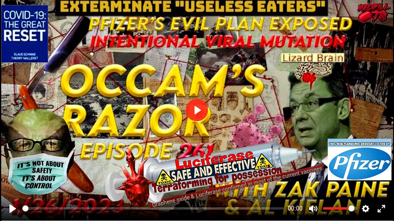 Project Veritas Pfizer Report Exposes Vile Plan To Mutate Covid on Occam’s Razor Ep. 261