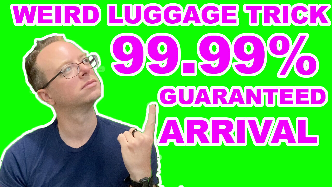 ONE WEIRD LUGGAGE TRICK TO 99.99999% GUARANTEE YOUR BAG ARRIVES | USE AT OWN RISK | EPG EP 105