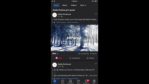 In polish language 🇵🇱: Radio Profeto 08/02/2023 Piotr Zworski