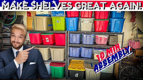 Last Garage Shelves You'll Ever Buy | Easy Assembly | Reibii |