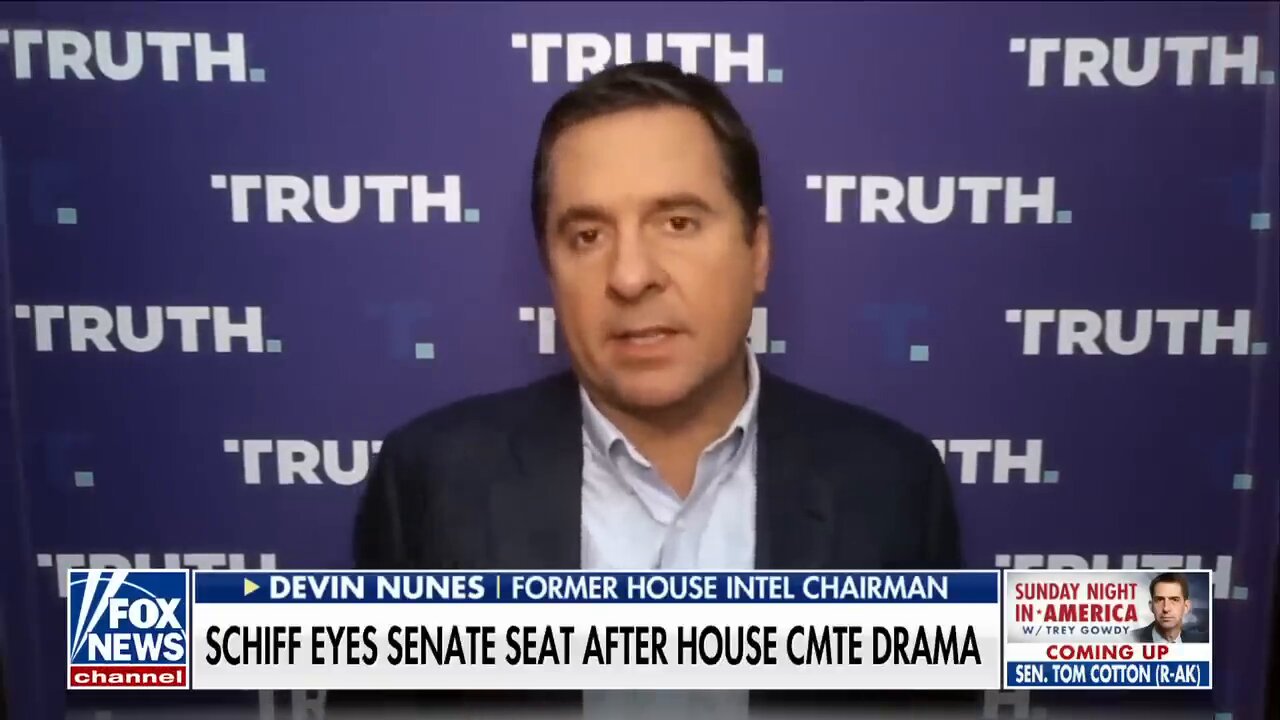 Devin Nunes: Adam Schiff had two options, run for US Senate or join OnlyFans