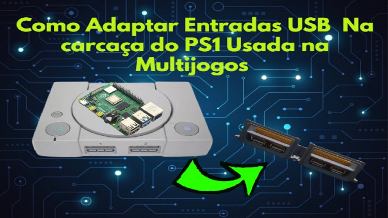 Como Adaptar Entradas USB [ Na carcaça do PS1 Usada na Multijogos ]