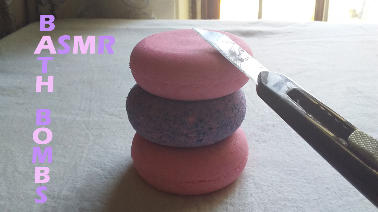 ASMR Satisfying Bath Bomb Carving | Relaxing Music #asmr #bathbomb #relaxingmusic