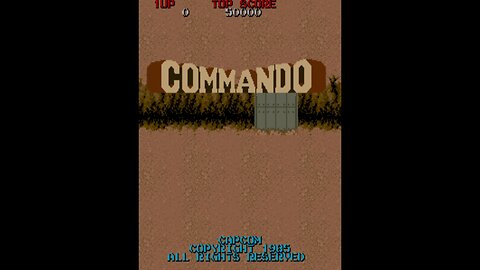 Commando Arcade Game, Capcom 1985, longplay