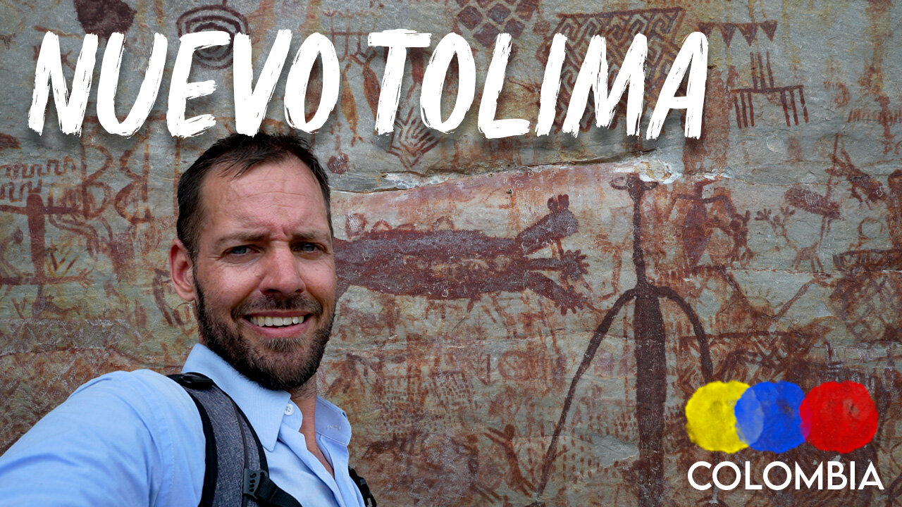 Over 12,000 Year Old Rock Paintings in Colombian Amazon! — Nuevo Tolima, Guaviare