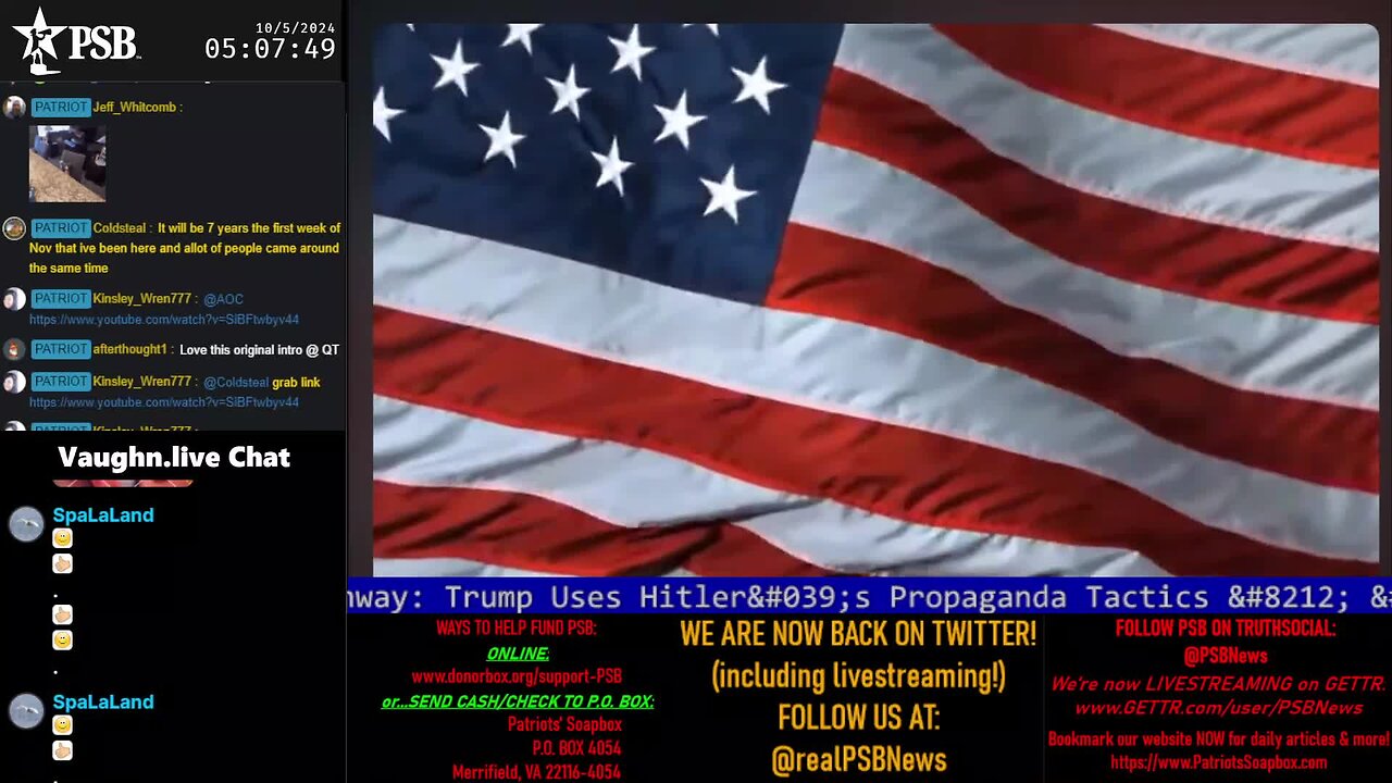 2024-10-05 05:00 EDT - Patriots Rising: with Q Trooper & Majjik