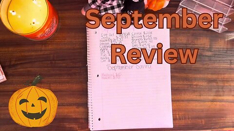 September 2024 Review! What did I spend in September and what did I manage to save?