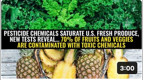 70% of fruits and veggies are contaminated with toxic chemicals