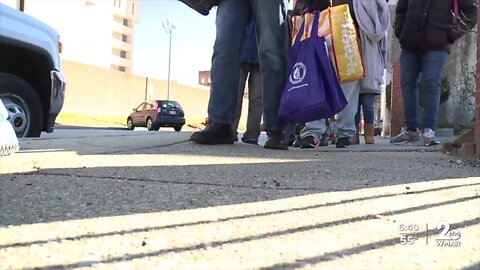 Baltimore volunteers give out blankets and coats during cold weekend