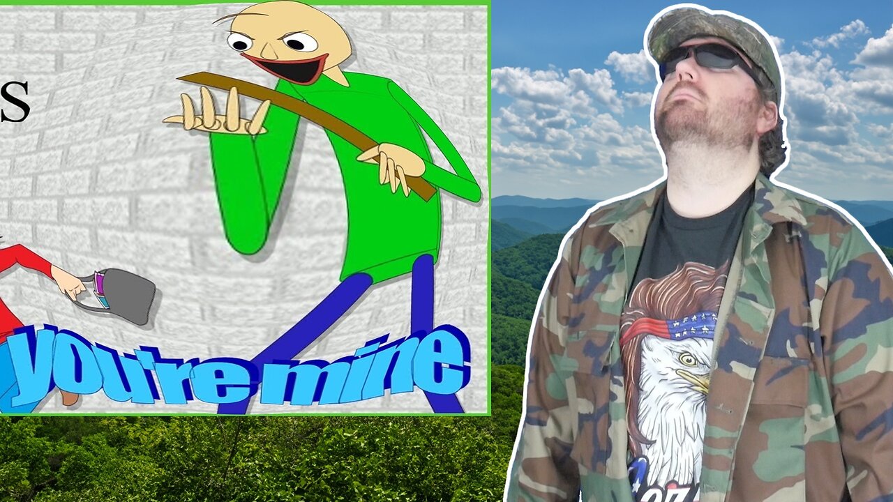 Baldi's Basics Song (You're Mine) - Lyric Video - DAGames (Second Reaction) (BBT)
