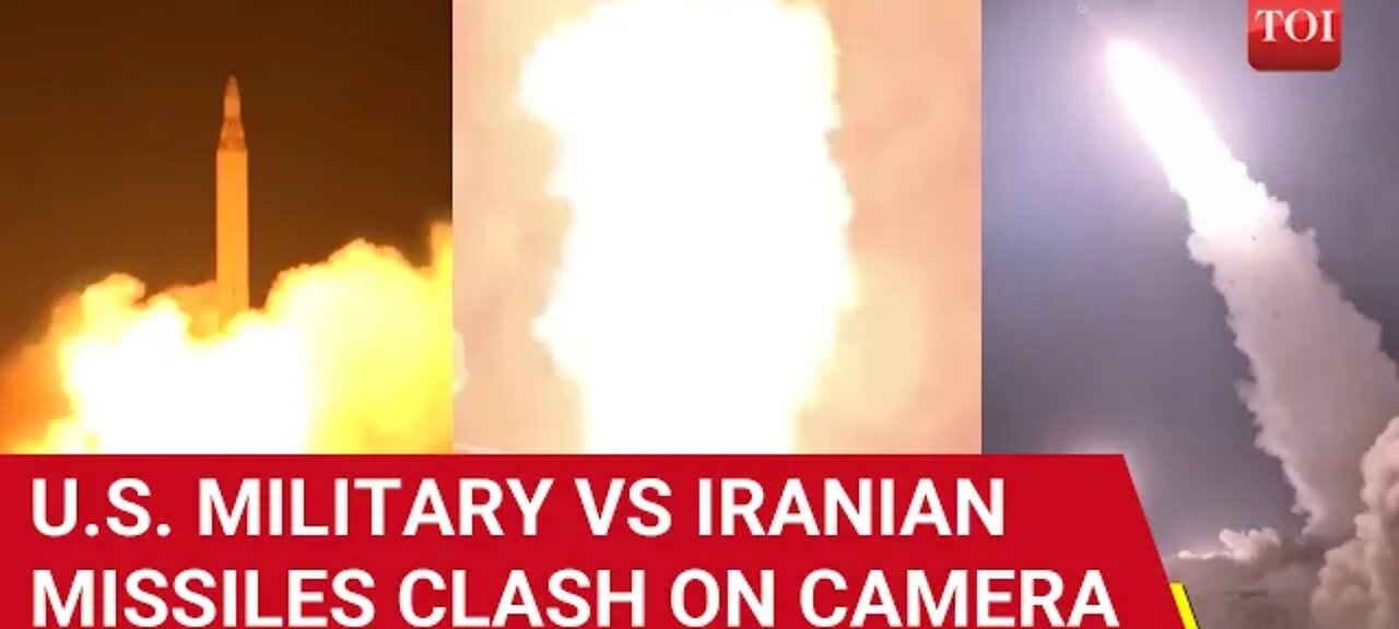 U. S. Military Vs IRANIAN Missiles clash On Camera